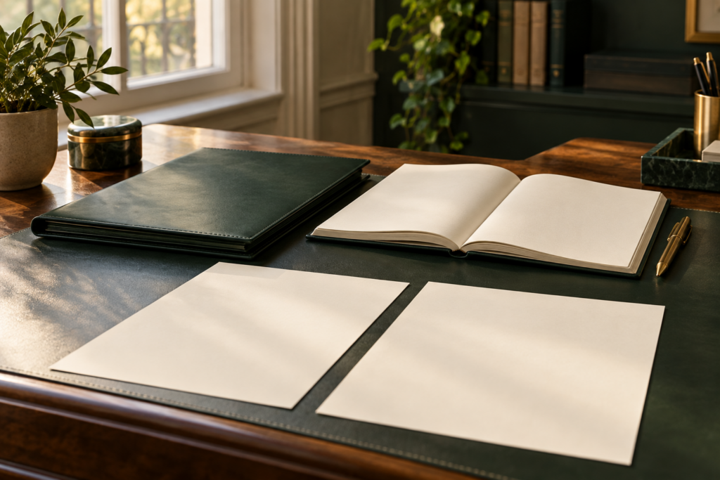 Expediente organizado y libreta de trabajo antes de valorar una solicitud de Segunda Oportunidad.