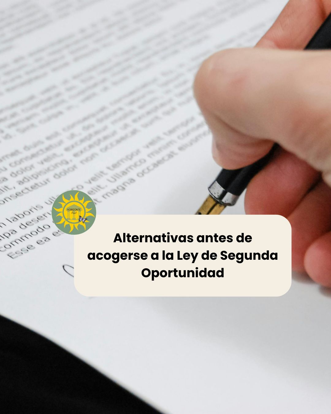 Alternativas a la Ley de Segunda Oportunidad: