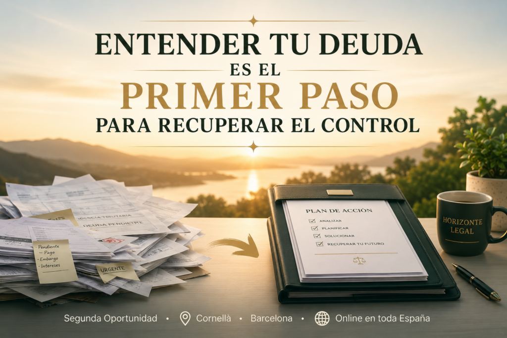 Organización de deudas y plan de acción para recuperar el control financiero con la Segunda Oportunidad