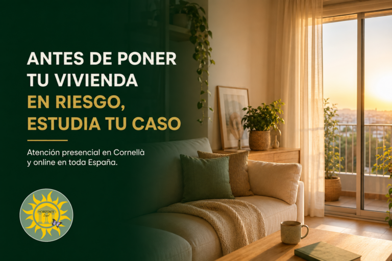 Estudia tu caso antes de poner tu vivienda en riesgo con la Ley de Segunda Oportunidad