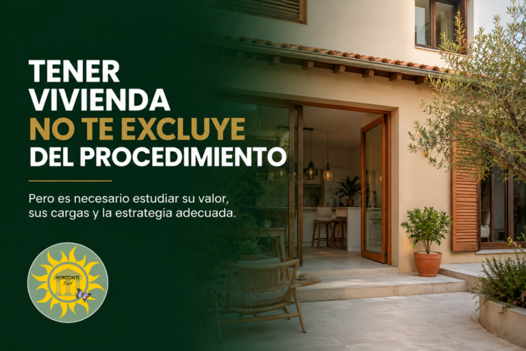 Tener vivienda no te excluye del procedimiento de Segunda Oportunidad