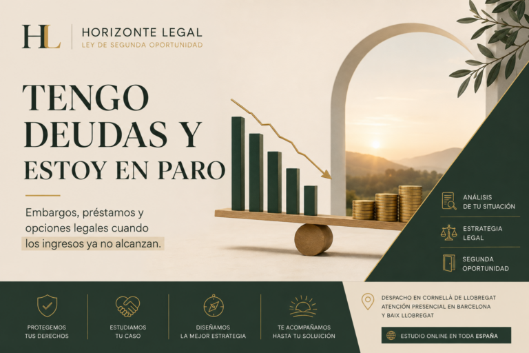 Tengo deudas y estoy en paro: embargos, préstamos y Segunda Oportunidad