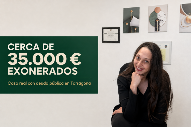 Gina Díaz en Horizonte Legal junto al texto «Cerca de 35.000 euros exonerados».