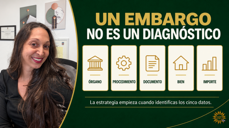 cinco datos que deben identificarse antes de actuar frente a un embargo.