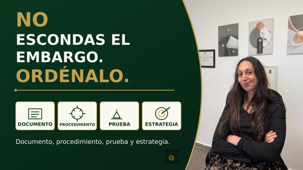 Gina Díaz analiza la documentación y la estrategia jurídica ante un embargo.